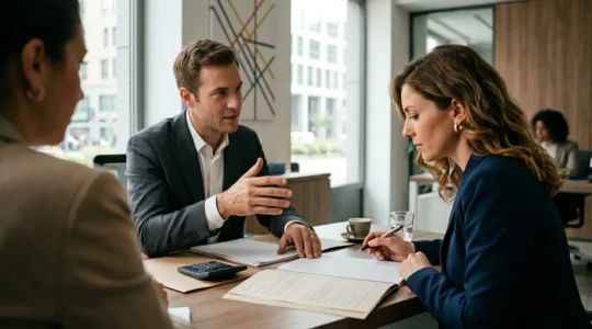 Incontro strategico per negoziazione mutuo in banca