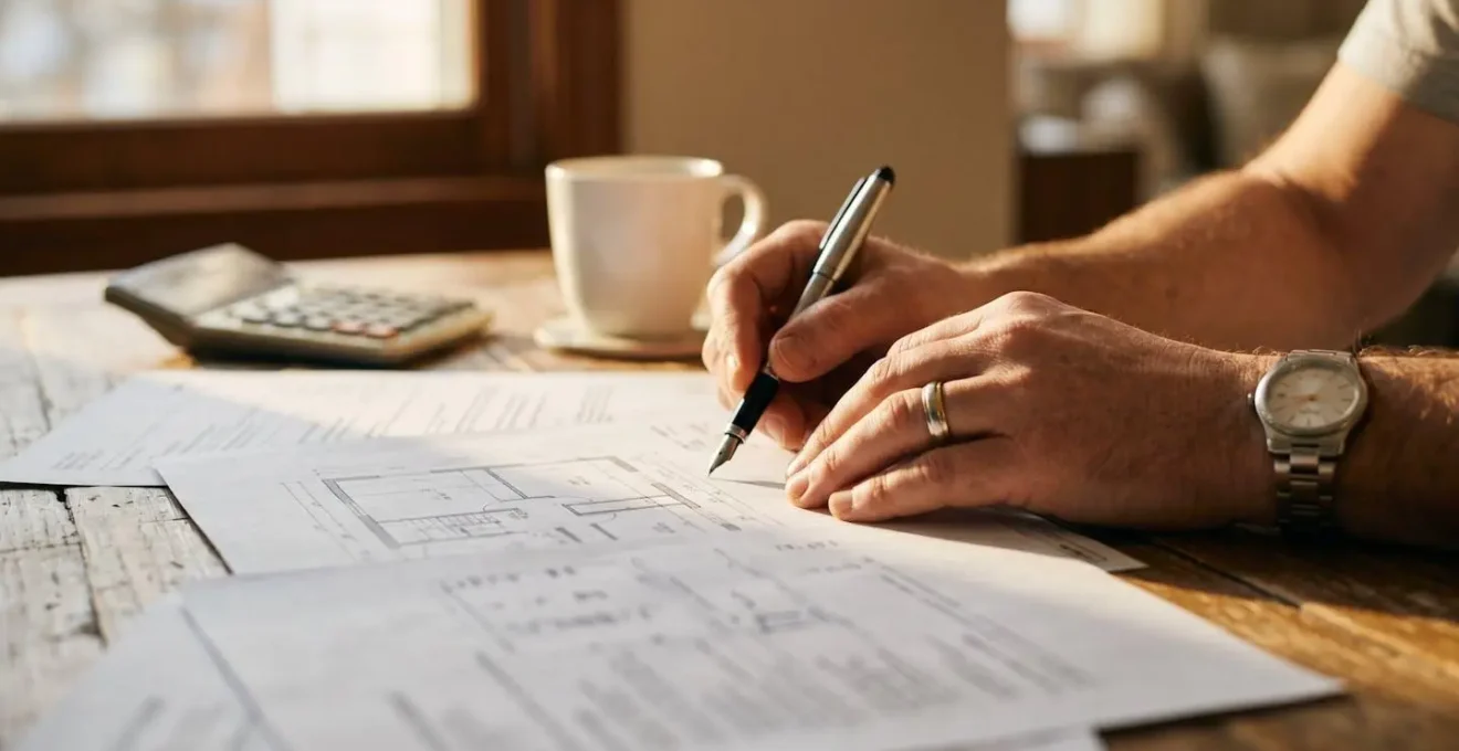 Pianificazione dettagliata del budget immobiliare con grafici e calcoli finanziari